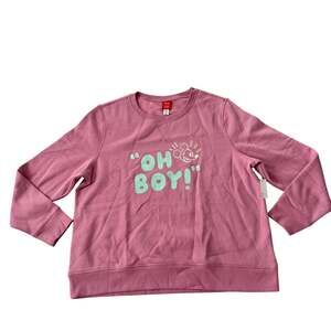 Disney Amazon Mickey Oh Boy Crew Neck Sweatshirt NWT Fleece Lined size XXL